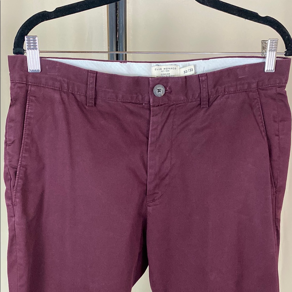 Club Monaco / Men's Pants / Burgundy / 32x32